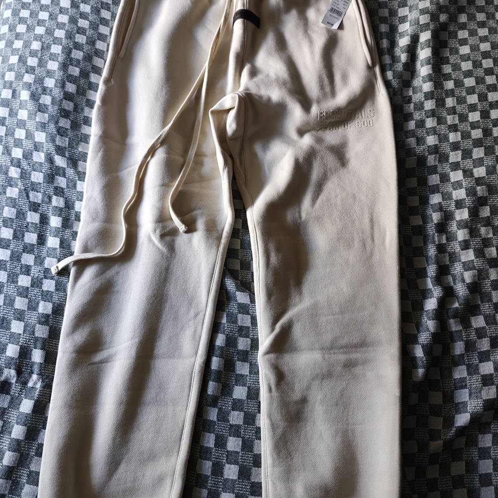 Essentials Cream Sweatpants for Everyday Comfort